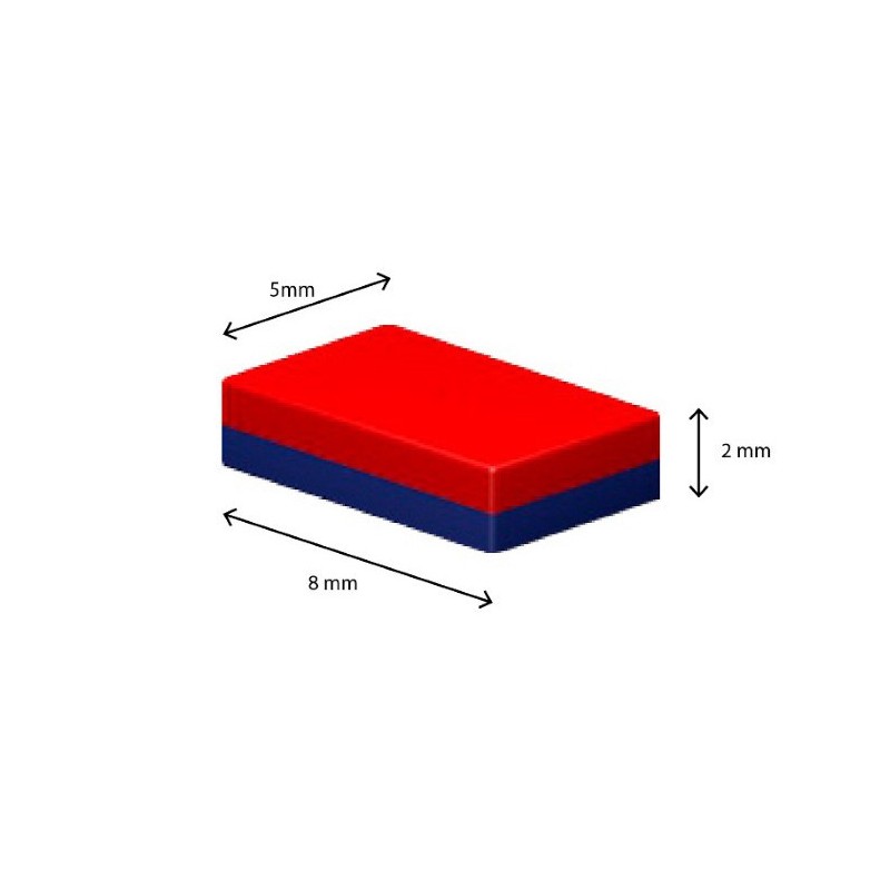 Magnet samariu bloc 8x5x2