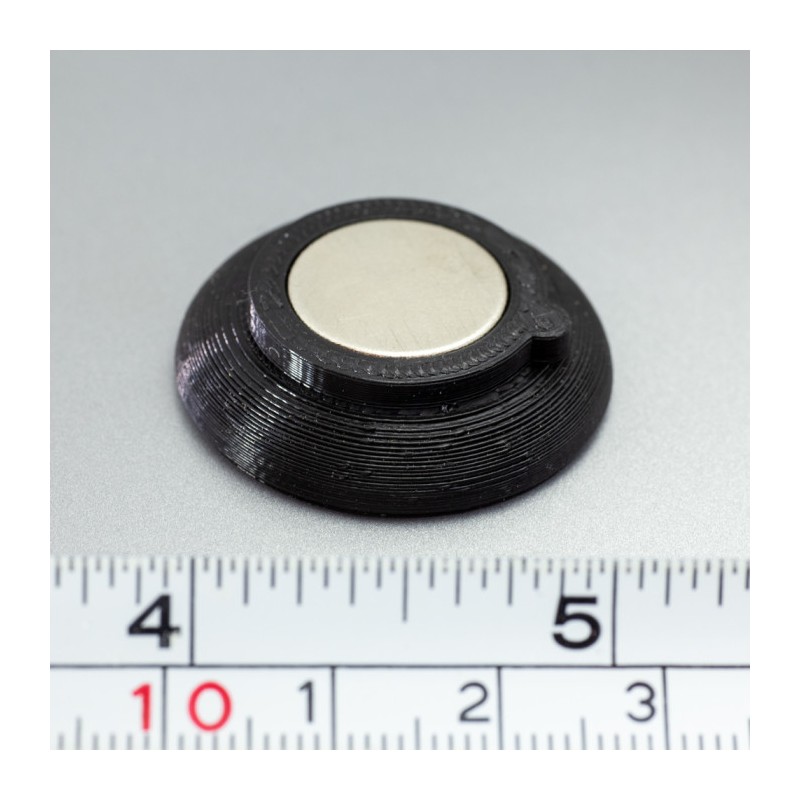 Magnet puternic în carcasă de plastic nepersonalizat - negru