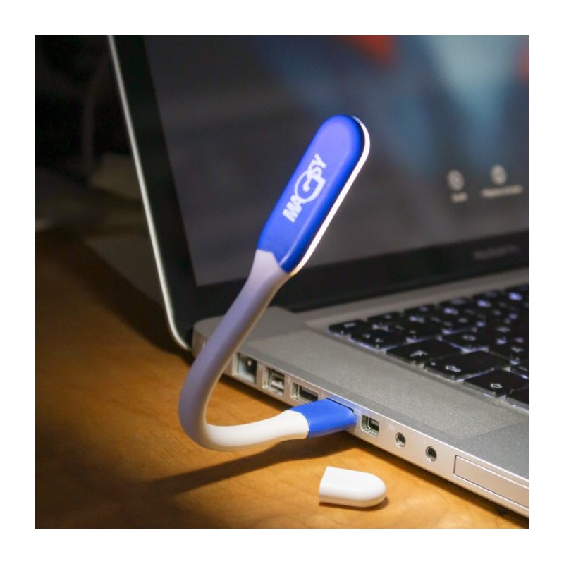 Lampă LED USB flexibilă, culoarea albastru închis