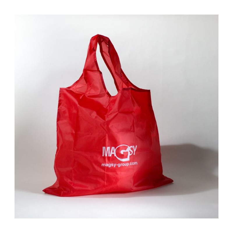 Sac cumpărături pliabil, roșu