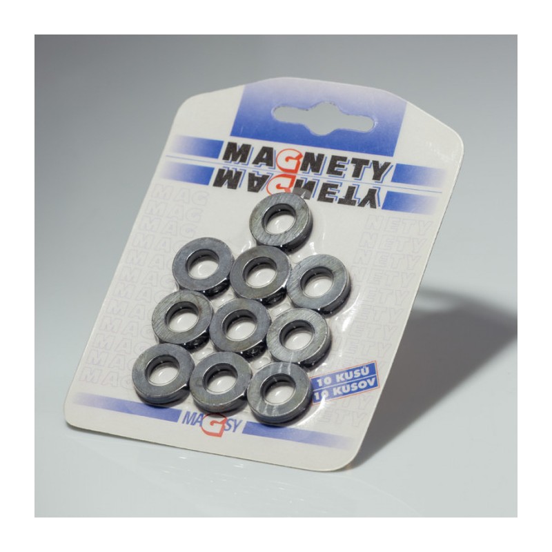 Set magneți de ferită ambalați diam.20,7xpr.12x4,5 mm