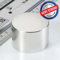 Magnet neodim cilindru cu diam.45x30 N 80 °C, VMM8-N45