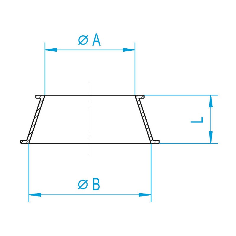 Racord conic JACOB DN 150-250