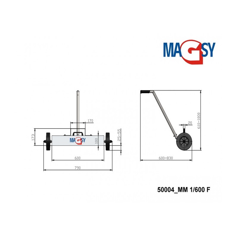 copy of Mătură magnetică cu magneți de ferită - model 1