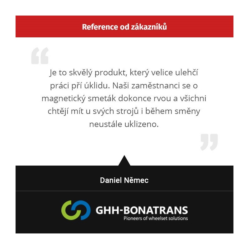 Mătură magnetică cu magneți de neodim - model 2