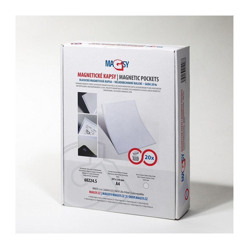 Buzunar magnetic clasic A4 - set 20 buc