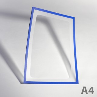 Buzunar magnetic A4 cu decupaj - albastru