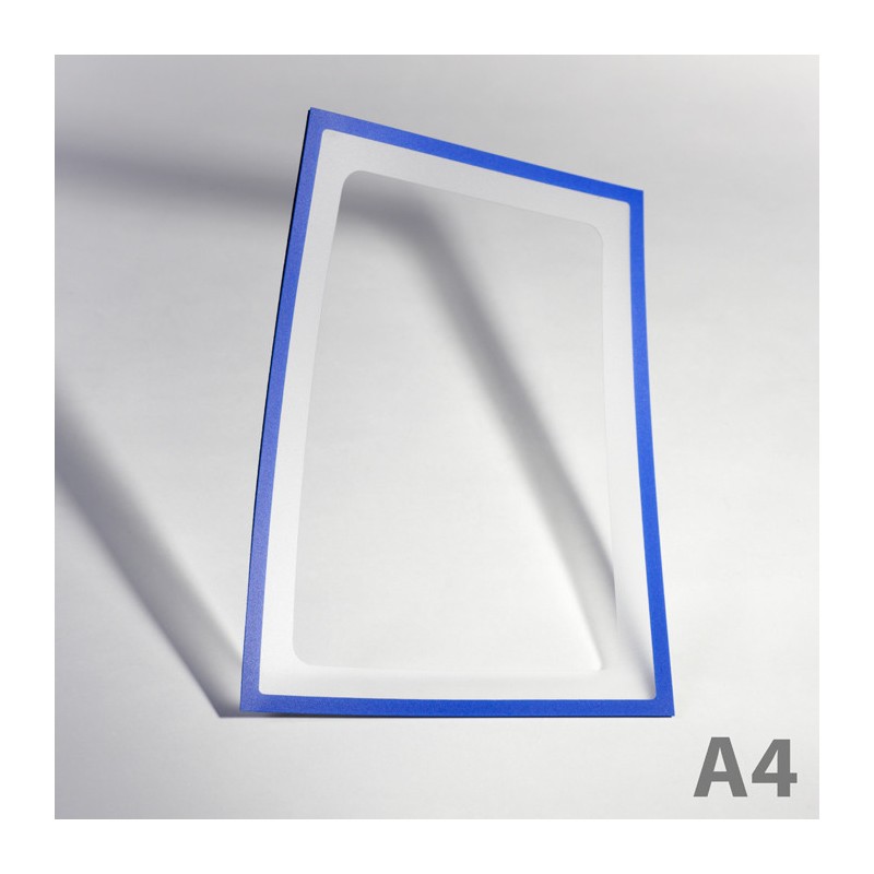 Buzunar magnetic A4 cu decupaj - albastru