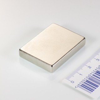 Magnet neodim bloc 40x30x7 N 80 °C, VMM4-N30