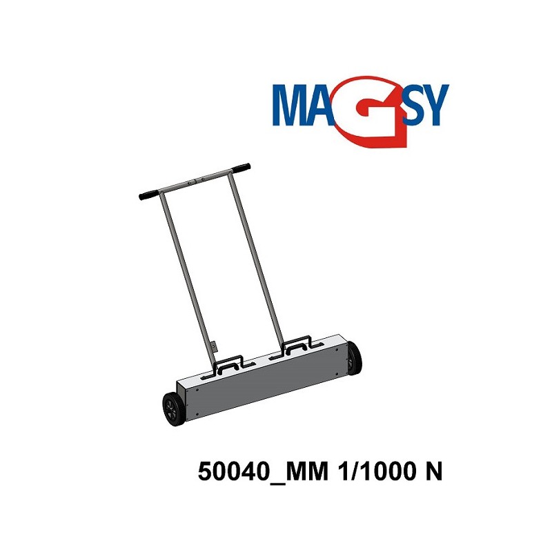 Mătură magnetică cu lățimea de 1000 mm cu magneți neodim
