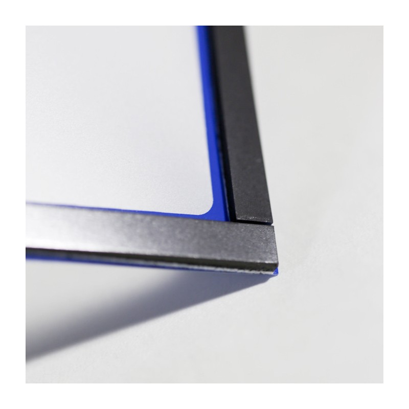 Buzunar magnetic A3 cu chenar albastru