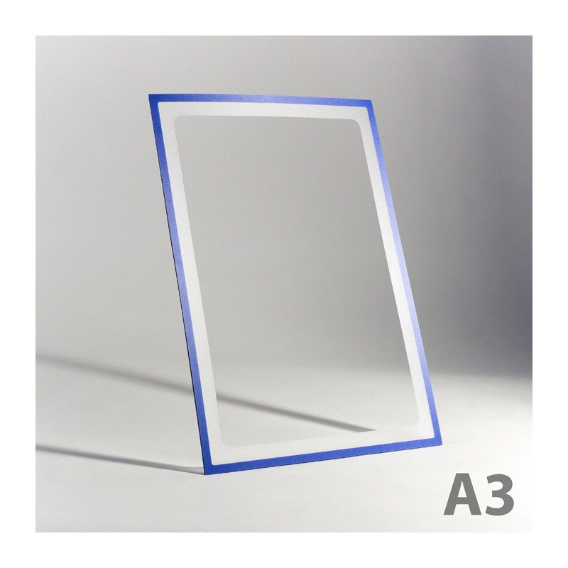 Buzunar magnetic A3 cu decupaj - albastru