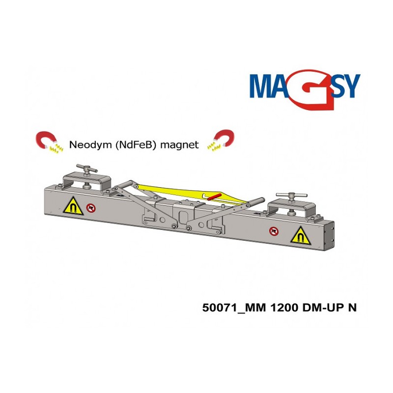 Mătură magnetică pentru stivuitor MM 1200 DM-UP N