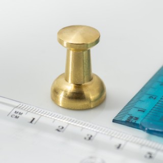 Magnet în carcasă metalică aurie