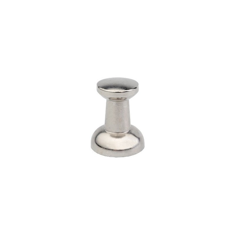 Magnet în carcasă metalică argintie