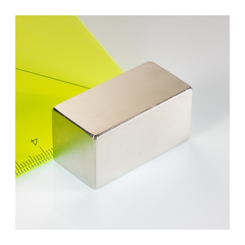 Magnet neodim bloc 40x20x20 N 80 °C, VMM7-N42