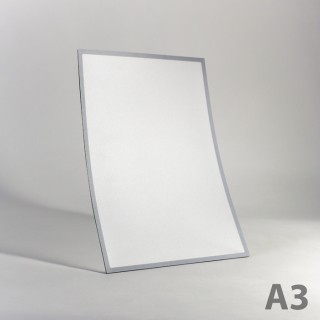 Buzunar magnetic A3 cu chenar gri