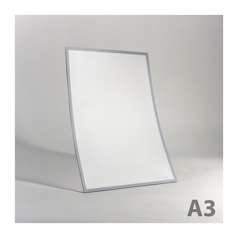 Buzunar magnetic A3 cu chenar gri
