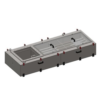 Separator magnetic unilateral MSV 400x400/9 VVM-P-4-80-PO-J-EX