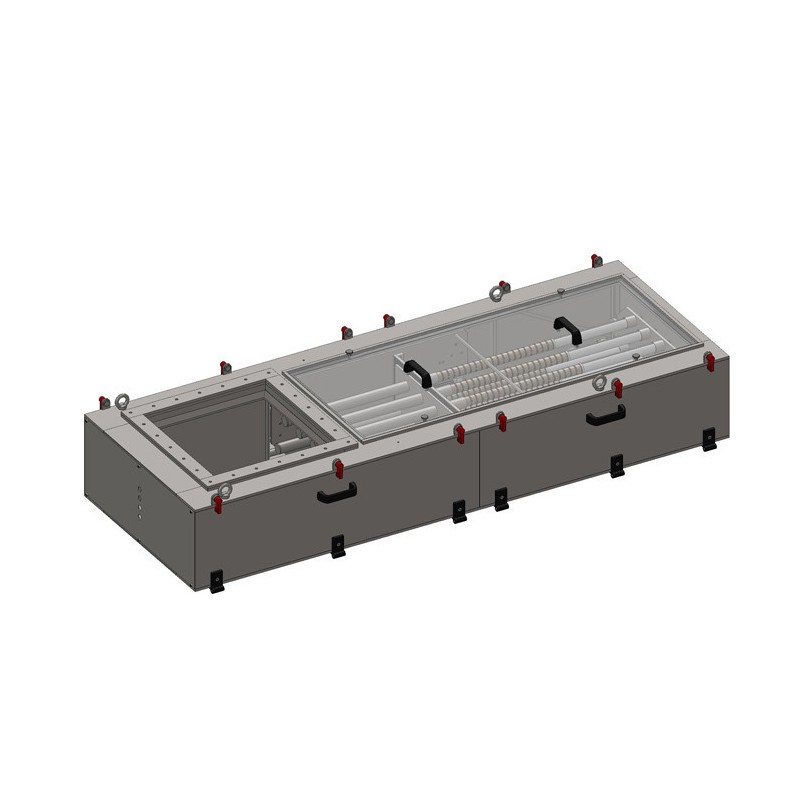 Separator magnetic unilateral MSV 400x400/9 VVM-P-4-80-PO-J-EX