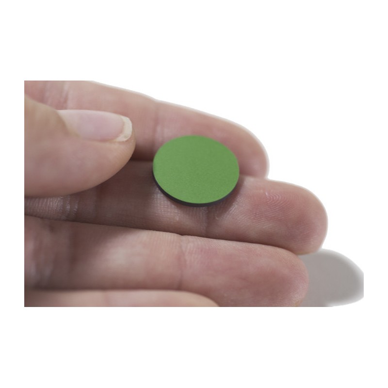 Decupaj din folie magnetică diam. 15 mm verde