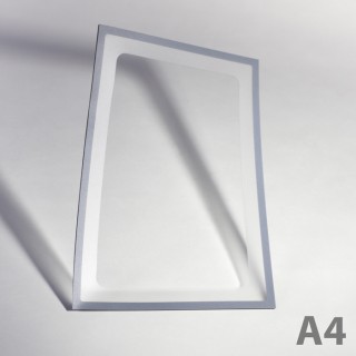 Buzunar magnetic A4 cu decupaj - gri