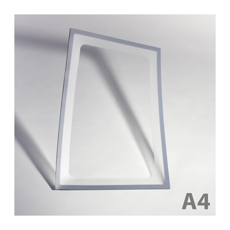 Buzunar magnetic A4 cu decupaj - gri