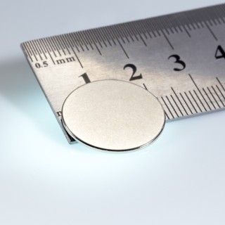 Magnet neodim cilindru cu diam.20x1 N 80 °C, VMM6-N40
