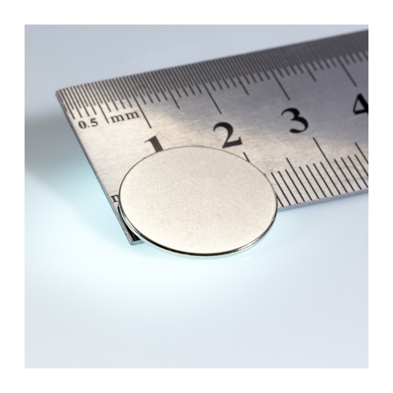 Magnet neodim cilindru cu diam.20x1 N 80 °C, VMM6-N40