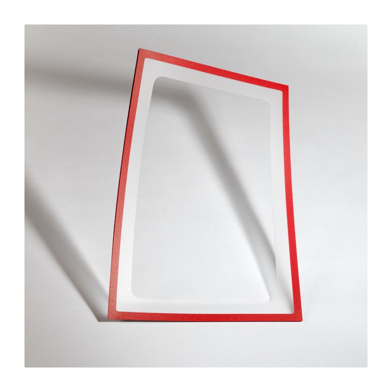 Buzunar magnetic A4 cu decupaj - roșu
