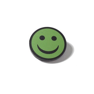 Smiley magnetic diam. 30 mm verde