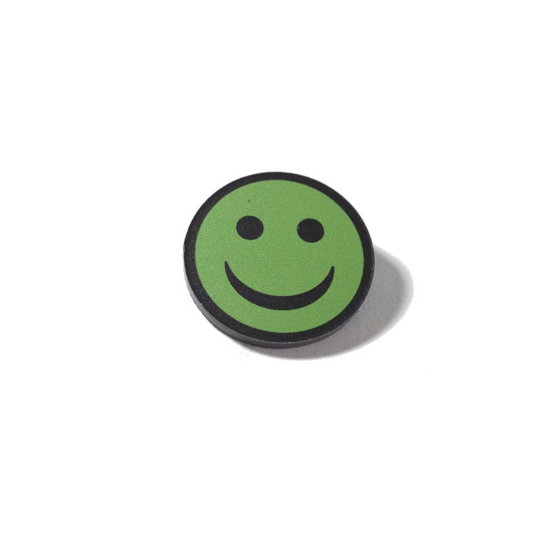 Smiley magnetic diam. 30 mm verde