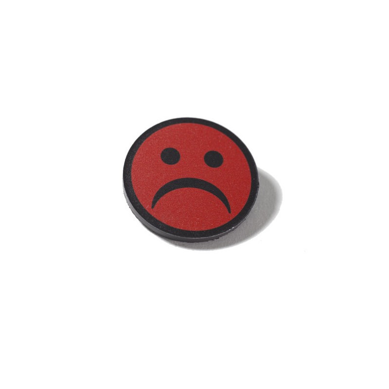 Smiley magnetic diam. 30 mm roșu