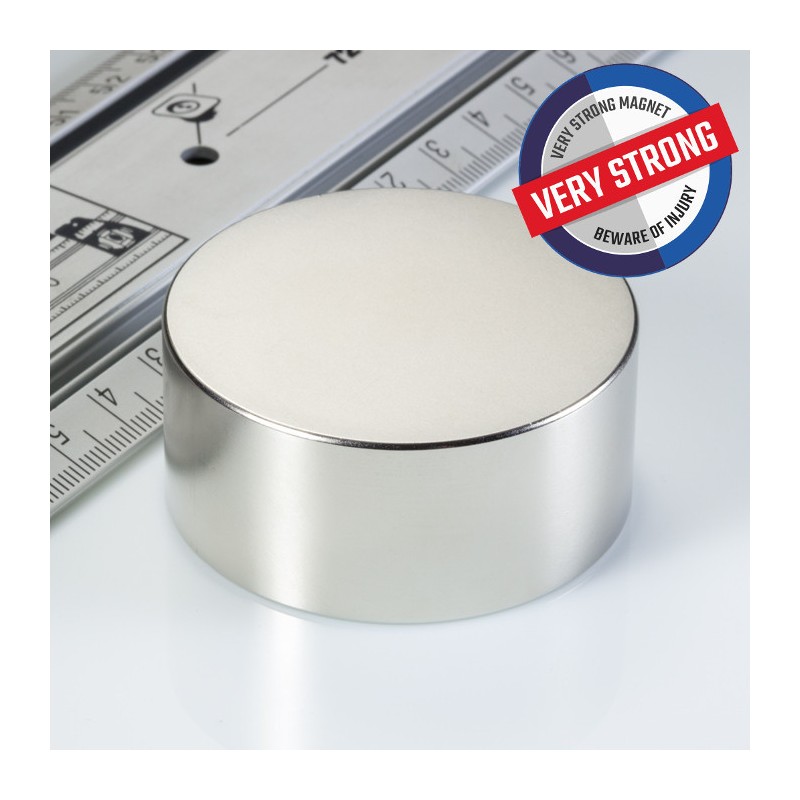Magnet neodim cilindru cu diam.55x25 N 80 °C, VMM7-N42