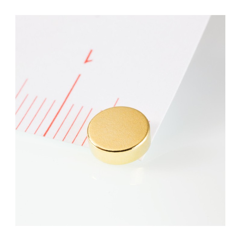 Magnet neodim cilindru cu diam.6x2 Au 80 °C, VMM7-N42