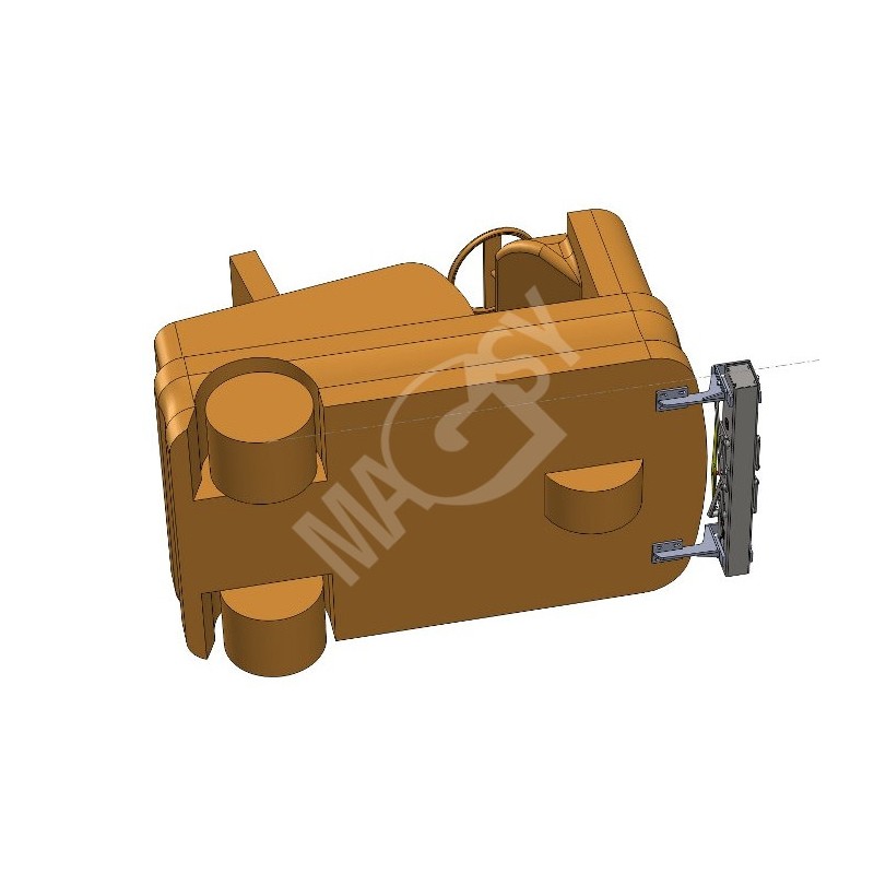 Mătură magnetică pentru cărucioare de curățenie MM 800 DM-UP F
